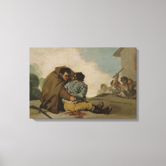 Toile Francisco Goya - Friar Pedro Binds El Maragato (Recto)