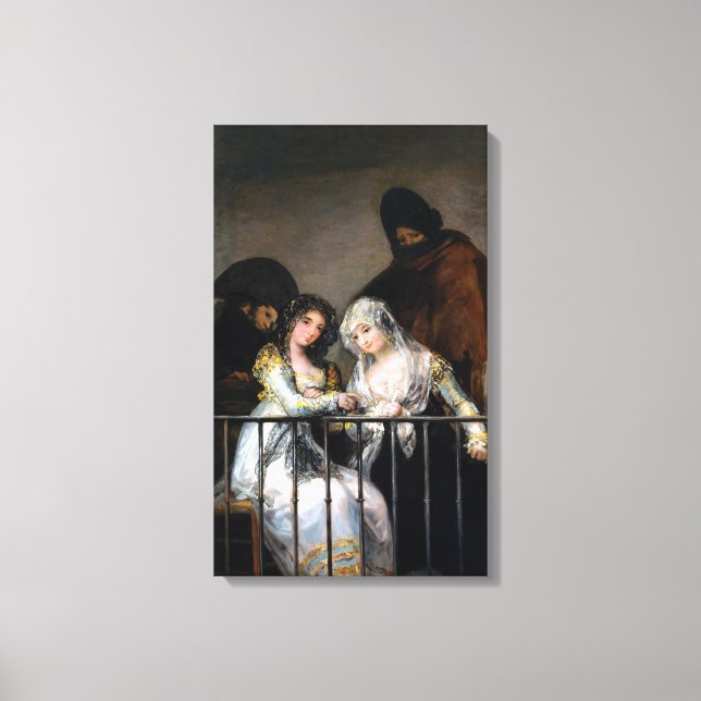Toile Francisco Goya Majas sur un balcon (Recto)