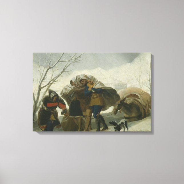Toile Francisco Goya - Scène d'hiver (Recto)