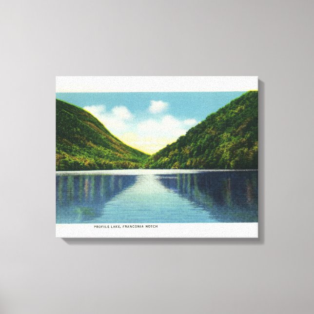 Toile Franconia Notch State Park Vue sur le lac Profil (Recto)