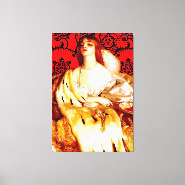 Toile FRANK CADOGAN COWPER - VANITÉ 1919 Pré-Raphaélites (Recto)