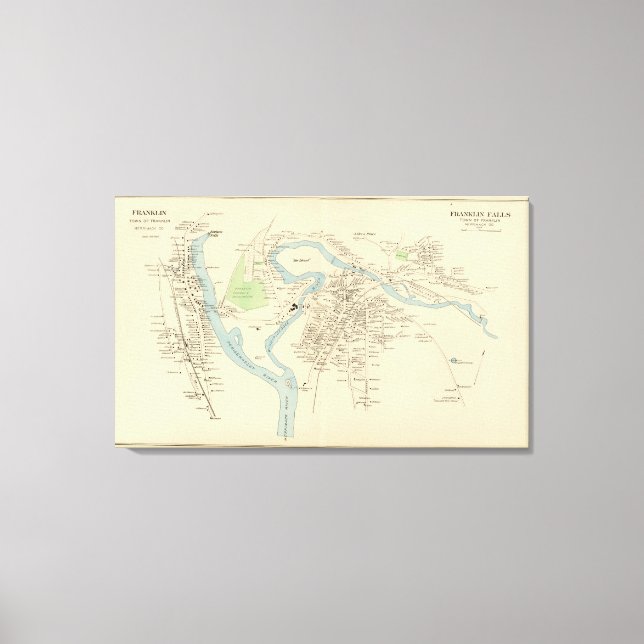 Toile Franklin, Franklin Falls (Recto)