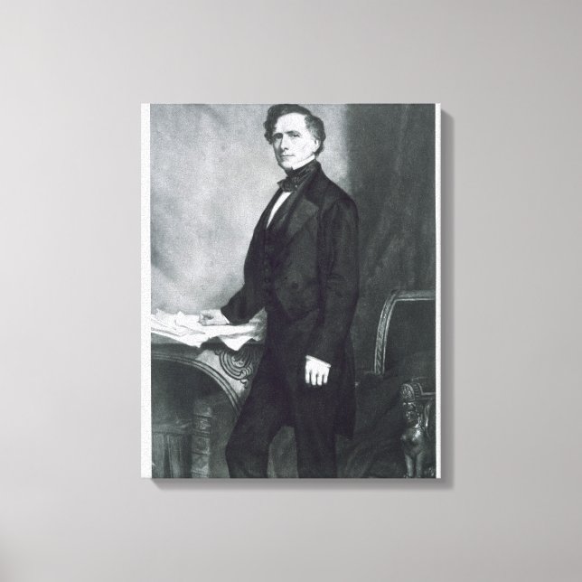 Toile Franklin Pierce, 14e président des États-Unis (Recto)