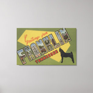 Toile Franklin, Tennessee - Scènes de grandes lettres