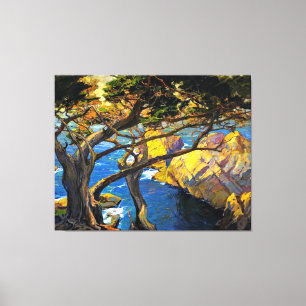 Toile Franz Bischoff - Arbres nés à gauche, Monterey,