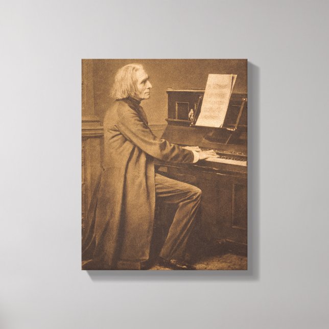 Toile Franz Liszt au piano (Recto)