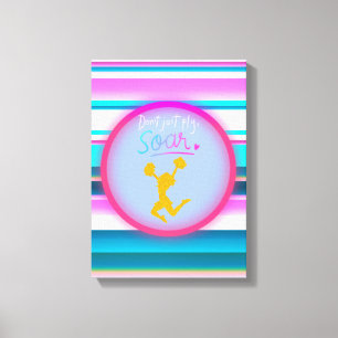 Toile Frappe "Ne vous contentez pas de voler, de sauter"