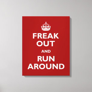 Toile Freak et courez autour