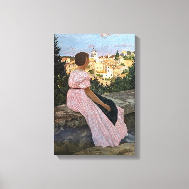Toile Frédéric Bazille - La Robe rose (Recto)