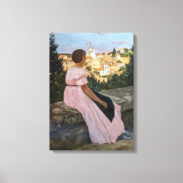 Toile Frederic Bazille - La robe rose (Recto)