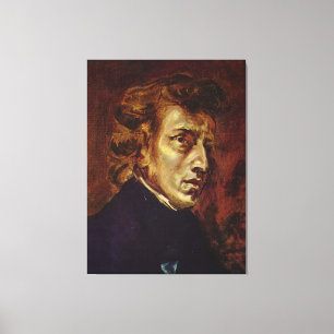 Toile Frederic Chopin Portrait par Eugene Delacroix