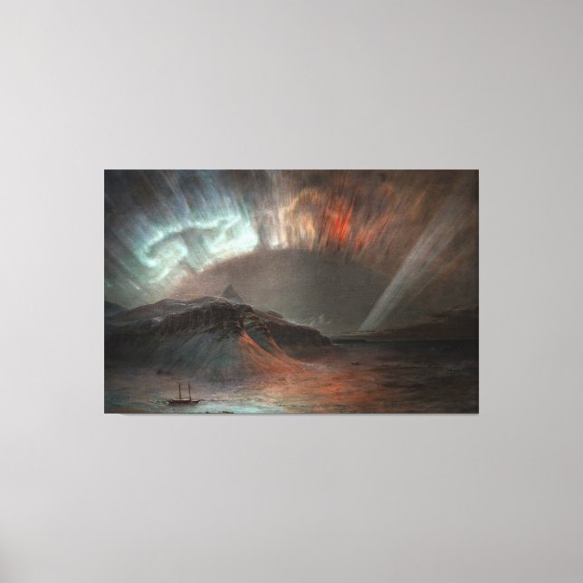 Toile Frederic Edwin Church - Aurore boréale  (Recto)