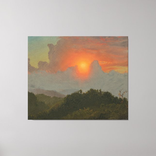 Toile Frederic Edwin Church - Cieux nuageux  (Recto)