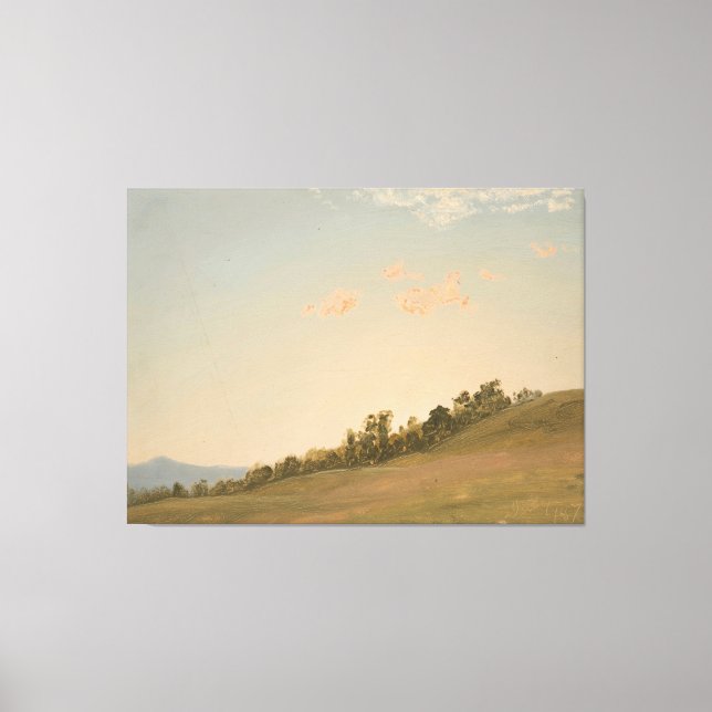 Toile Frederic Edwin Church - Colline, Hudson, New York (Recto)