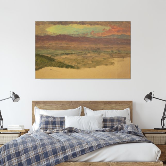 Toile Frederic Edwin Church - Paysage de la vallée de l' (Insitu(Chambre))