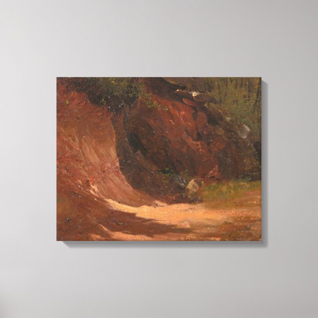 Toile Frederic Edwin Church - Paysage d'hiver, Vue de  (Recto)