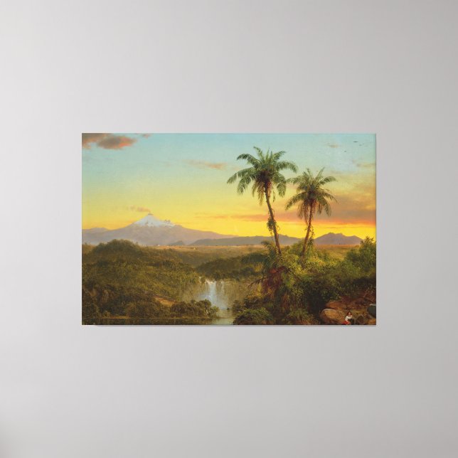 Toile Frederic Edwin Church - Paysage sud-américain (Recto)