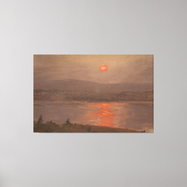 Toile Frederic Edwin Church - Vue à travers l'Hudson (Recto)