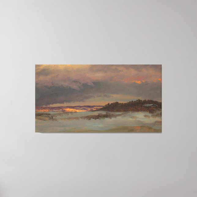 Toile Frederic Edwin Church - Watch Tower in Italy (Recto)