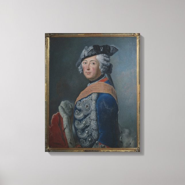 Toile Frédéric II le Grand de Prusse, après 1753 (Recto)