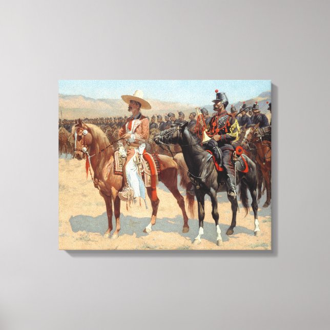 Toile Frederic Remington - Le grand mexicain (Recto)