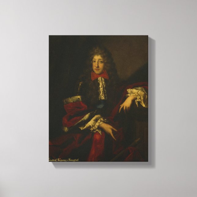 Toile Frederick I, Kurprinz de Brandebourg (Recto)