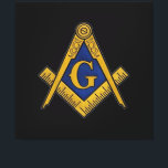 Toile Freemasons maçonniques Carré et boussole<br><div class="desc">Toile noire,  franc-maçonnerie,  maçonnique,  carré et boussole.</div>