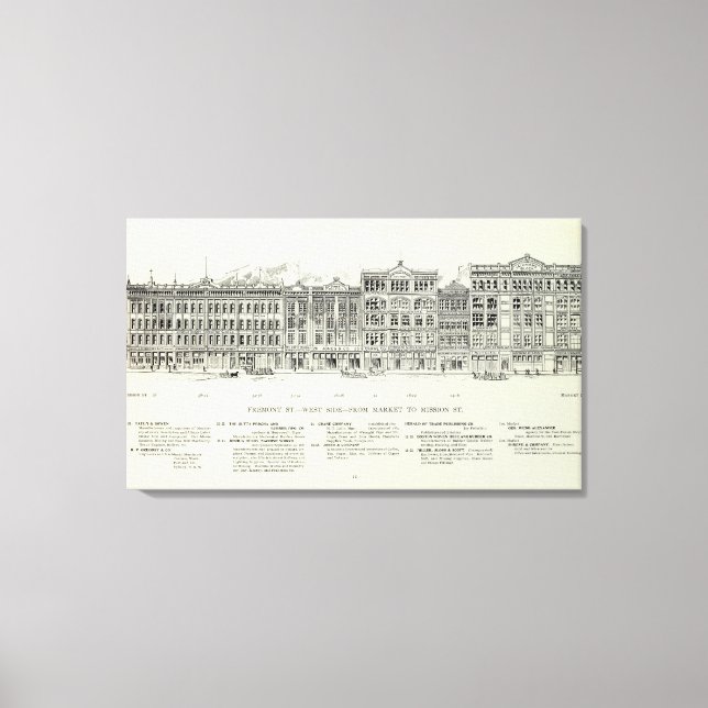 Toile Fremont West side Market and Mission (Recto)