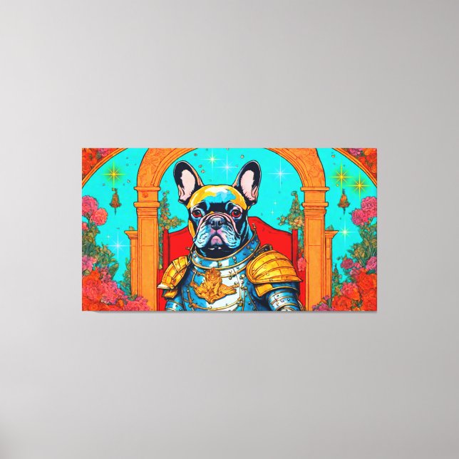Toile French Bulldog Dans le jardin des délices terrestr (Recto)