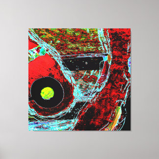 Toile Frequency Serpent Abstract Stretched Canvas Print