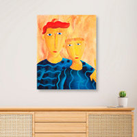 Frères Peinture Contemporaine Beaux-Art Canvas Pri