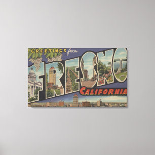 Toile Fresno, la Californie - grandes scènes de lettre