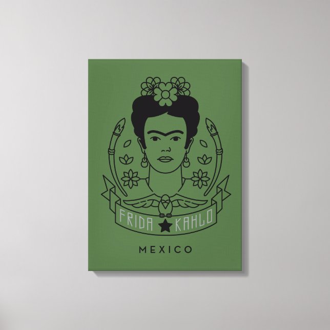 Toile Frida Kahlo | Héroïne (Recto)