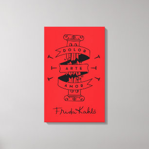 Toile Frida Kahlo   Pain Art Love