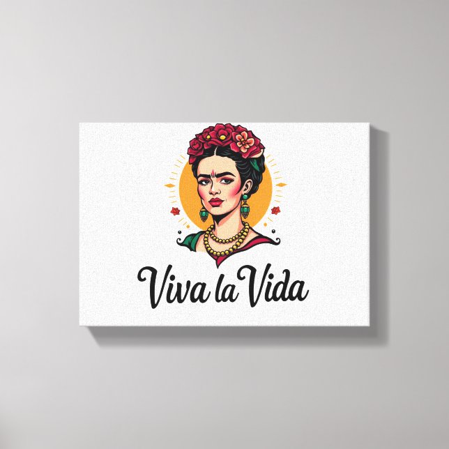 Toile Frida Kahlo Viva la Vida (Recto)