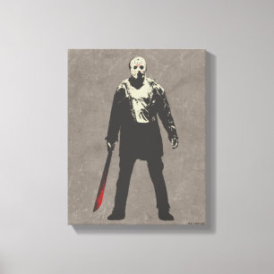 Toile Friday the 13th   Jason Voorhees Character Art