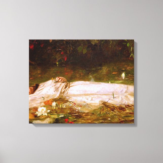 Toile FRIEDRICH WILHELM THEODOR HEYSER - Ophélie - 1900 (Recto)