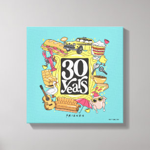 Toile FRIENDS™ 30 Ans Graphique