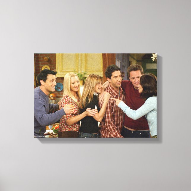 Toile FRIENDS™| Cast Thanksgiving Group Hug (Recto)