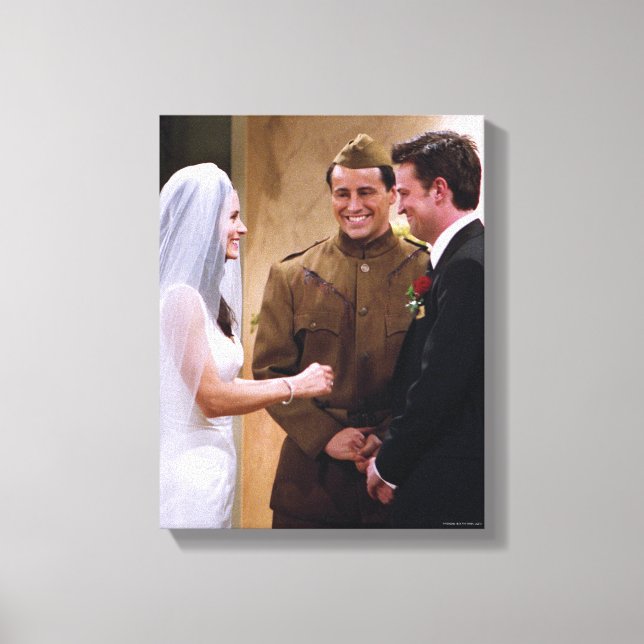 Toile FRIENDS™ | Joey épouse Monica et Chandler (Recto)