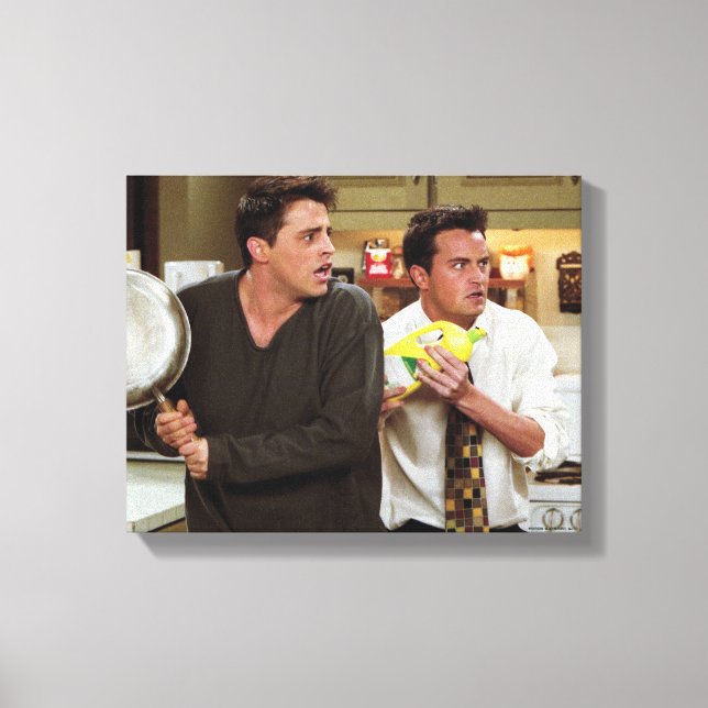 Toile FRIENDS™ | Joey et Chandler s'affolent (Recto)