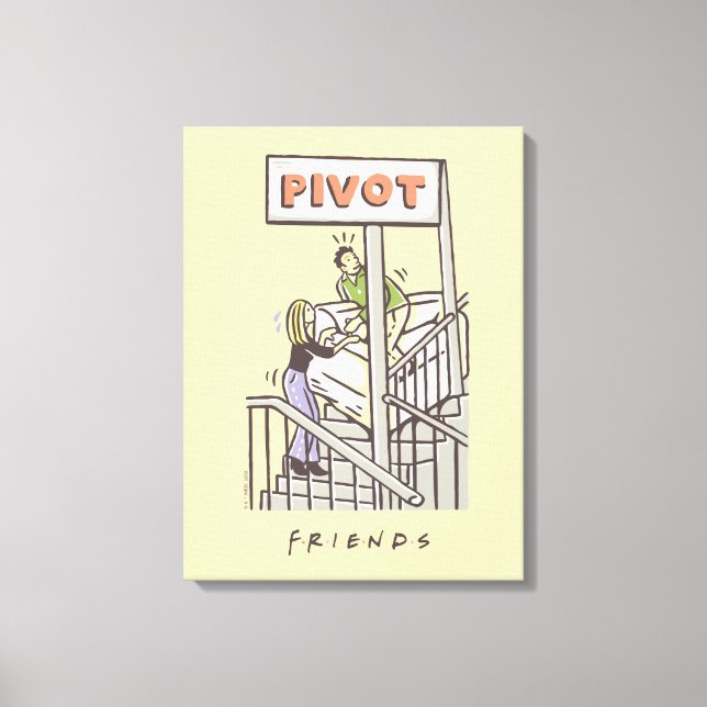 Toile FRIENDS™ | Ross et Rachel PIVOT (Recto)