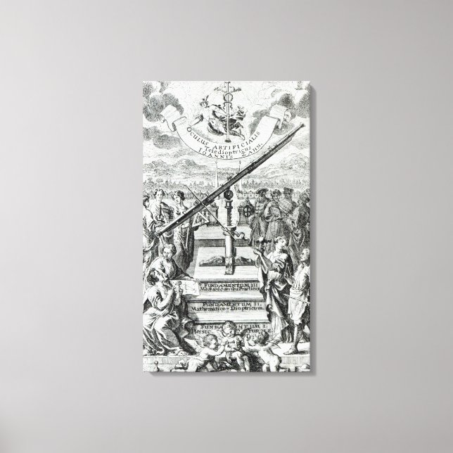 Toile Frontispiece 'Oculus Artificialis (Recto)