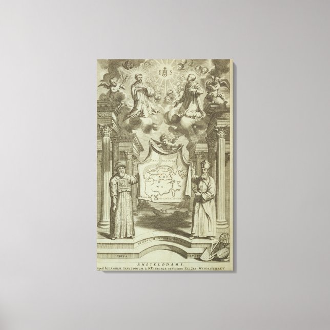 Toile Frontispiece to 'China Illustrated' par Athanasius (Recto)