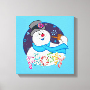 Toile Frosty the Snowman™   Nom du Sucre de canne coloré