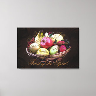 Toile Fruit de l'Esprit, Mur chrétien coloré Art