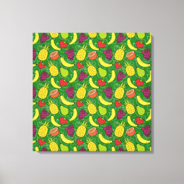 Toile Fruit seamless pattern | Fruit surface pattern 7 (Recto)