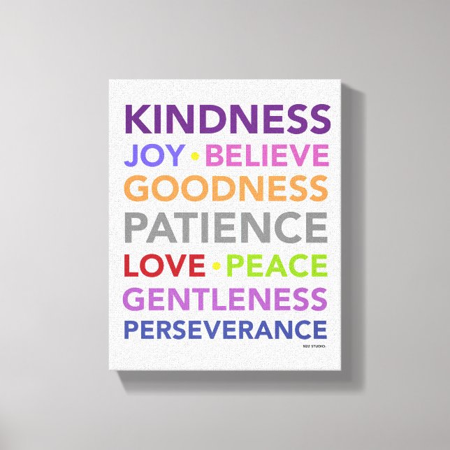 Toile Fruits de l'Esprit Art Canvas (Recto)