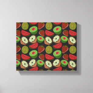 Toile Fruits tropicaux sans soudure motif coloré