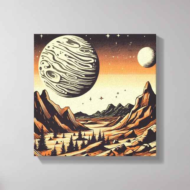 Toile FSF Mars Paysage Coupe de bois 1 (Recto)